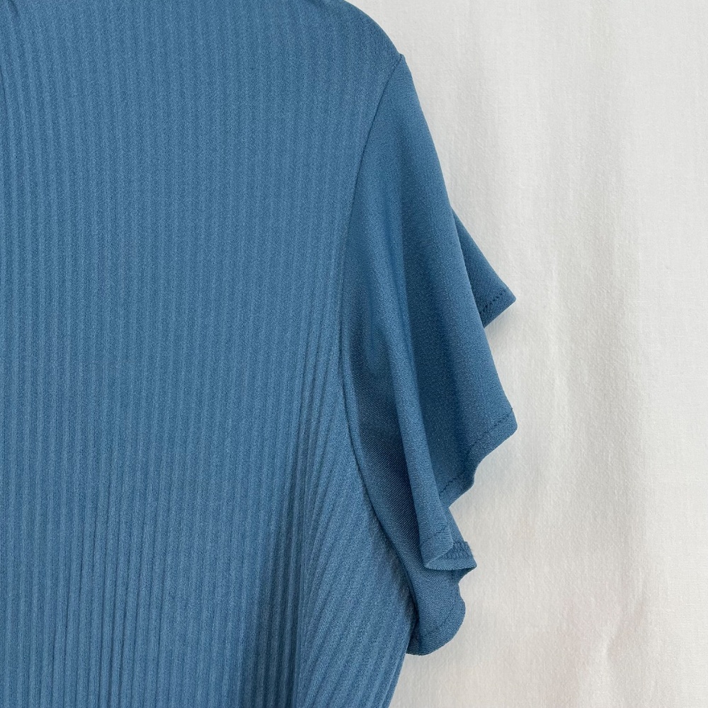 Philosophy Republic Clothing Short Sleeve Top Blue Women’s Size Large - Picture 8 of 12